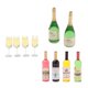 thumbnail image 3 of Casa de mu?ecas en miniatura 1/12 botellas de vino botellas de champán y vasos bar accs, 3 of 5