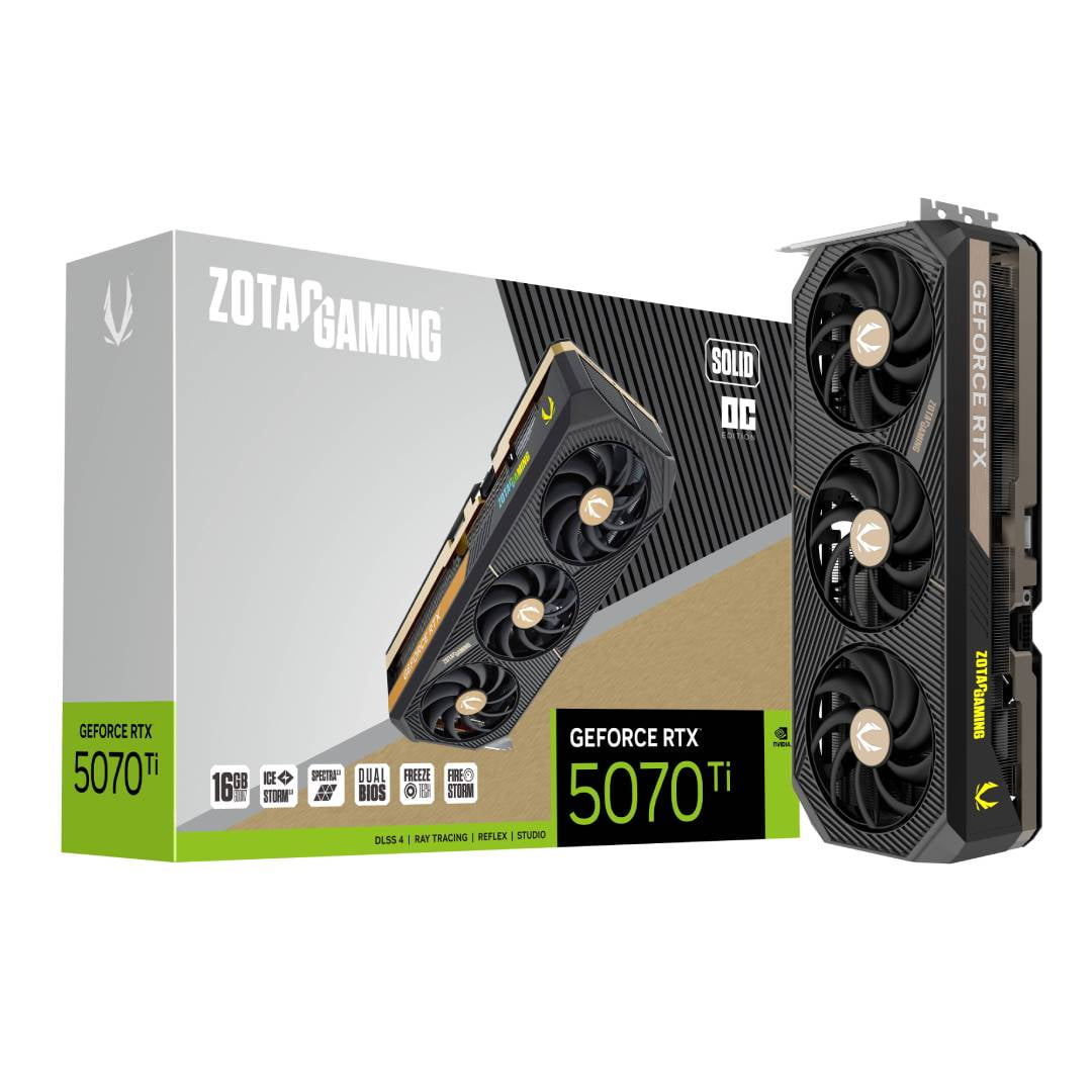 Tarjeta De Video Zotac Rtx 5070ti 16g Gaming Solid Sff Oc