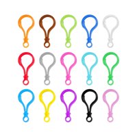 Magideal - 15 Uds. Clips Para Cordón, Ganchos Para Llavero, Ganchos Colgantes, Accesorios Para Bolsas, Manualidades, Hebillas Diy, Fabricación De Joyas, Clips De