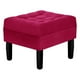 thumbnail image 2 of Pouf Wood 1c Felpa 00 Burdeo, 2 of 4