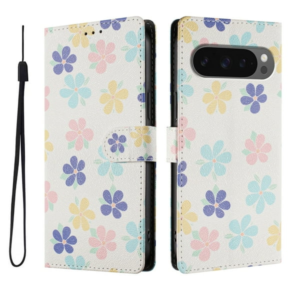 FOXDOCK Funda Tipo Cartera para Google Pixel 10/10 Pro con Soporte y Correa – Diseño de Patrones Lindos
