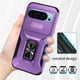 thumbnail image 4 of Funda Armada para Google Pixel 9 con Tapa Deslizante y Soporte Magnético Giratorio Morado, 4 of 5