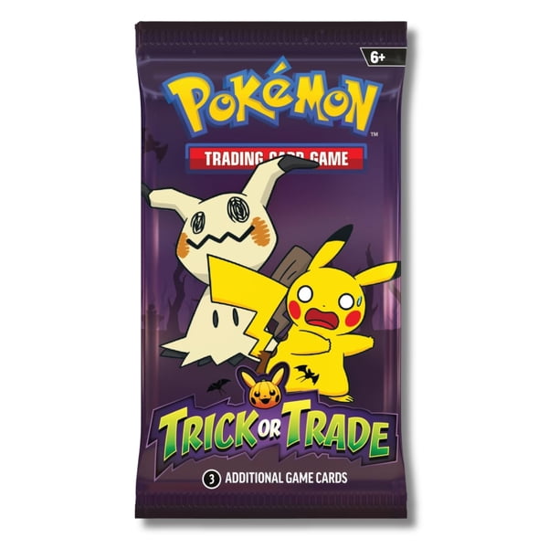 Paquete de refuerzo Pokémon Trick or Trade Mimikyu y Pikachu 2023