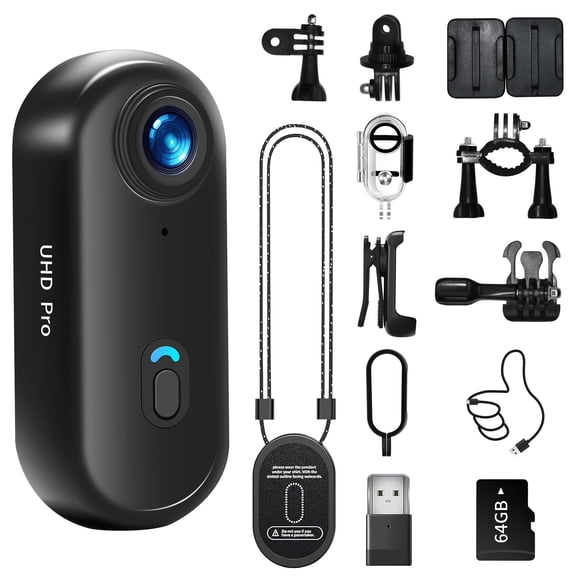Cámara de acción Asdanalili 4K WiFi 64GB Impermeable