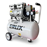 Erux - Compresor De Aire De 24 Litros Silencioso. Blanco 50 60Hz Monofásica
