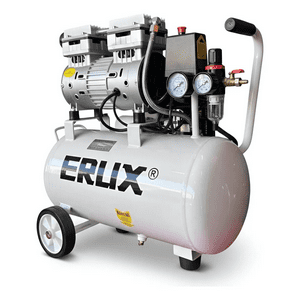 Erux - Compresor De Aire De 24 Litros Silencioso. Blanco 50 60Hz Monofásica
