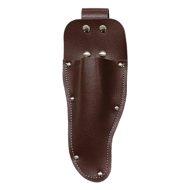 Funda protectora de cuero para podar, funda portátil para podar de jardín, bolsa de almacenamiento, duradera, soporte para alicates, bolsa colgante de