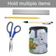 thumbnail image 5 of Canticos-theme Cylinder Pen Holder Pencil Organizer with Flannel Lining PVC Leather Material Cardboard Base for study work 10*8CM, 5 of 6