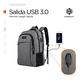 thumbnail image 3 of Mochila Notebook Hardley Impermeable Antirrobo para Hombre y Mujer Gris, 3 of 3