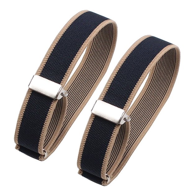 Brazalete elástico para mujer y hombre, brazalete de 2 cm, gemelos para camisa