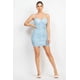 thumbnail image 2 of Vestido Mini de Tirantes Fruncido con Ganchos y Ojales, 2 of 5