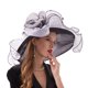 thumbnail image 3 of Gorro Sun Hat Go Mai Organza Church Derby para mujer, 3 of 6