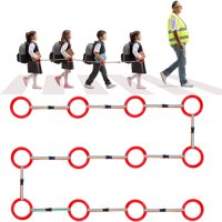 Xusx111 - 12 Set Niños Pequeños Caminando Cuerda Para Preescolar Niños Pequeños Desmontable Cuerda De Transición Seguridad Cuerda De Guardería Para Preescolar Guardería Infantil Niños De La Escuela Su