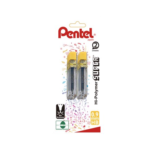 Set 2 Tubos Minas 0.9Mm Hb Pentel