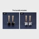 thumbnail image 1 of Square Cut Black Stone Emerald Earrings 18K Gold Plated Ornament For Women Daily Decor Jewelry, 1 of 3