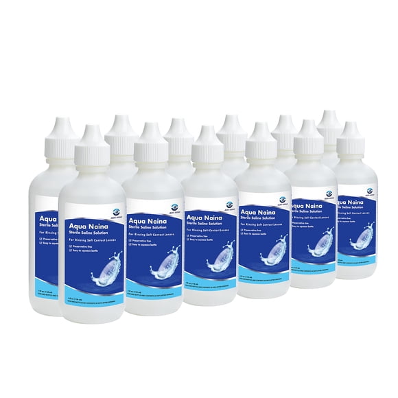 Solución salina estéril Oculus Curae Aqua Naina 120 ml x 12
