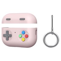 Funda Protectora Silicona Aaronmei Retro Consola Juegos Airpods Pro 2 Rosa