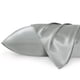 thumbnail image 1 of Juego de fundas de almohada Bedsure, tamaño king, plata satinada, gris, x2, 1 of 6