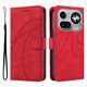 thumbnail image 2 of Funda tipo cartera con tapa para Nothing Phone 4A Pro con tarjetero, soporte y cubierta magnética Rojo, 2 of 5