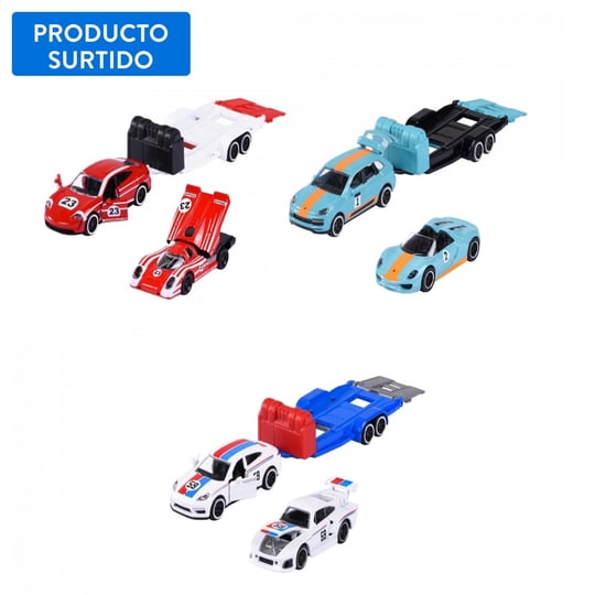Auto Coleccionable Porsche Race Trailer Surtido Majorette