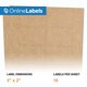 thumbnail image 2 of Etiquetas Online Labels 3x2 Kraft Marrón 1000 unidades, 2 of 7