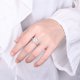 thumbnail image 4 of Anillos de Moissanita de Oro Blanco de 18K de 1 Uds para Mujer Regalo Color D VVS1 Anillos de Diamante Anillos de Plata Esterlina 925 Joyería Anillos de Compromiso de Moissanita con Corazón con, 4 of 8