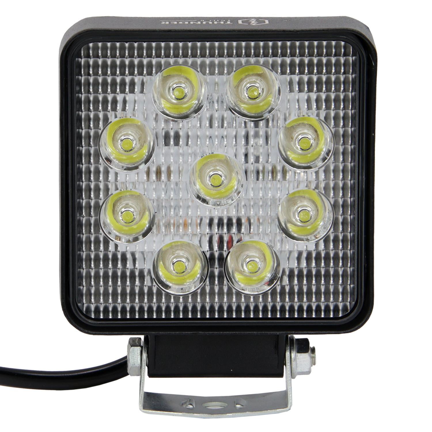 Thunder - Farol Faena 9led 10-30v 27w Cuadrado Blanco