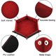 thumbnail image 3 of SIQUK 2 bandejas para dados de cuero PU, plegables hexagonales, 3 of 3