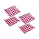 thumbnail image 5 of 4 Uds. Almohada En Miniatura Para Casa De Mu?ecas Para Sofá Cama Accesorios Para Casa De Mu?ecas Rejilla Roja, 5 of 5