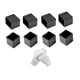 thumbnail image 1 of 8 Piezas De Reparación De Cubiertas De Barra Transversal Para Portaequipajes De Techo De Automóvil Tapas De Extremo De Alto Rendimiento De 4 Cm X 2 Cm, 1 of 5
