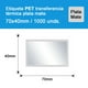 thumbnail image 2 of 1000 Etiquetas Activo Fijo 70x40mm Plateadas, 2 of 3