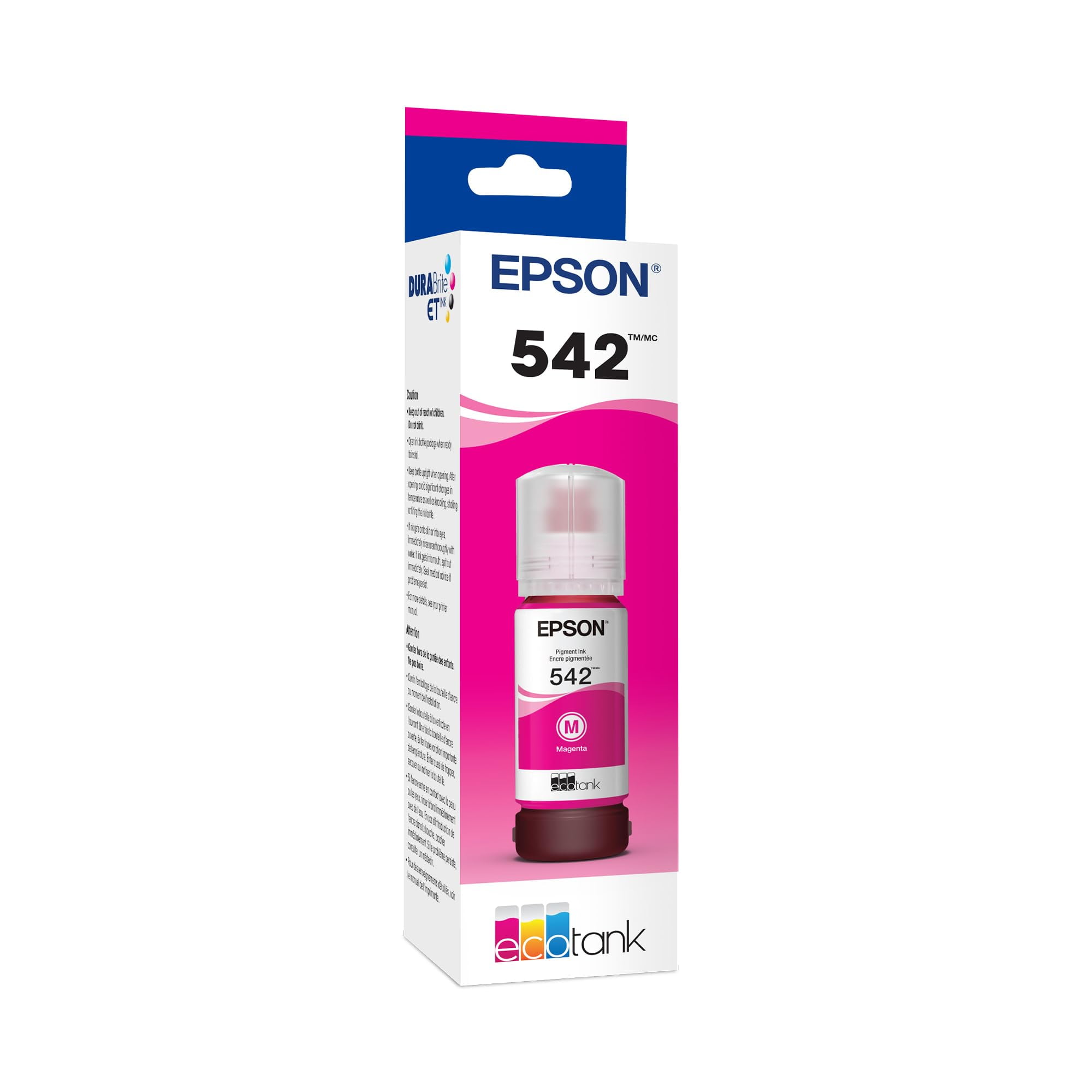 Botella De Tinta Epson 542 Ecotank Magenta De Capacidad Ultra Alta