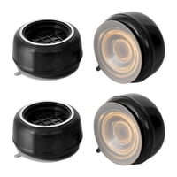 Magideal - Paquete De 4 Almohadillas Antivibración Para Lavadora. Protección Del Suelo. Patas De Soporte Universales Antideslizantes Para Mayor Estabilidad. Negro