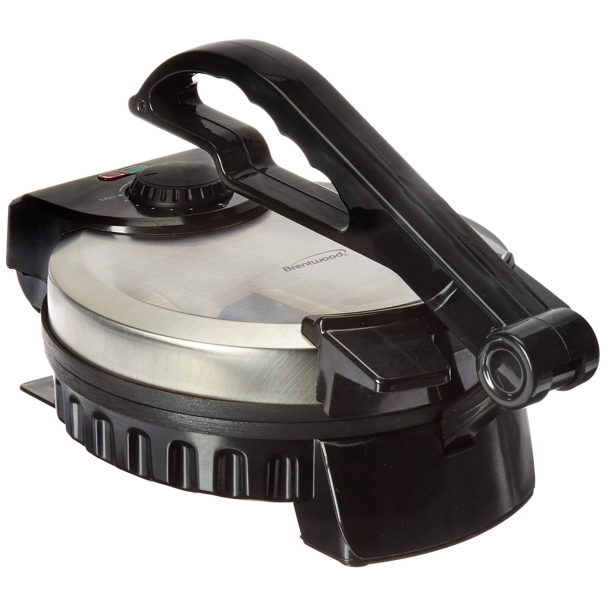 Máquina Para Hacer Tortillas Brentwood Ts-127 De Acero Inoxidable, 20 Cm, Antiadherente