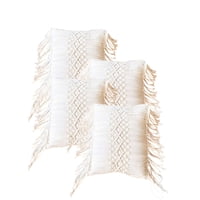 Genérico - Set De 4 Fundas De Cojin Con Estilo Bohemio 45X45Cm Beige 01