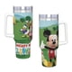 thumbnail image 4 of La Casa de Mickey Mouse+ Vaso aislado de acero inoxidable con asa, diseño temático, regalo para familia, amigos y fans; incluye pajita y encaja en el portavasos estándar, 40 oz, 4 of 6