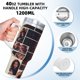 thumbnail image 5 of Ginny y Georgia Vaso aislado de acero inoxidable con asa, diseño temático, regalo para familia, amigos y fans; incluye pajita y encaja en el portavasos estándar, 40 oz, 5 of 6