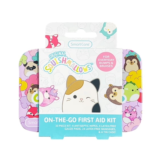 Botiquín de primeros auxilios Smart Care 33 piezas con diseño Squishmallow