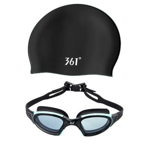 Genérico - Gafas De Natación De Visión Amplia, Gafas De Natación Profesionales Para Snorkel, Buceo, Gafas De Natación Y Gorro