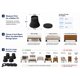 thumbnail image 4 of Elevadores de Cama BTSD-home 15 cm (4 unidades), 4 of 9