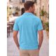 thumbnail image 3 of INSPIRE CHIC Camiseta Polo de Punto Jacquard para Hombre Cuello en V Transpirable Verano Golf Talla L Azul, 3 of 5