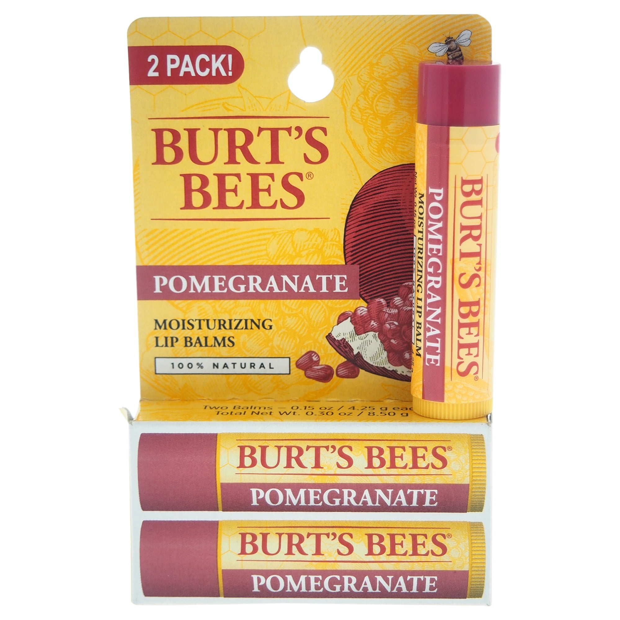 Burt's Bees - Bálsamo Labial Burts Bees Granada 4.5ml Pack Doble