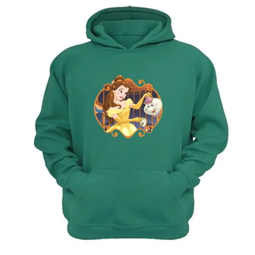 Polerón Canguro Bella Verde Aguamarina Talla S Unisex