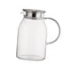 thumbnail image 1 of Jarra de vidrio resistente al calor, jarra de borosilicato, jarra de agua con asa, jarra de té helado para leche, zumo, té helado, bebidas frías 1.5L, 1 of 5