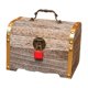 thumbnail image 4 of Cofre Del Tesoro Con Candado Y Llave Porta Cerditos De Madera Cajas Para Monedas Estuche Para Dinero M, 4 of 5