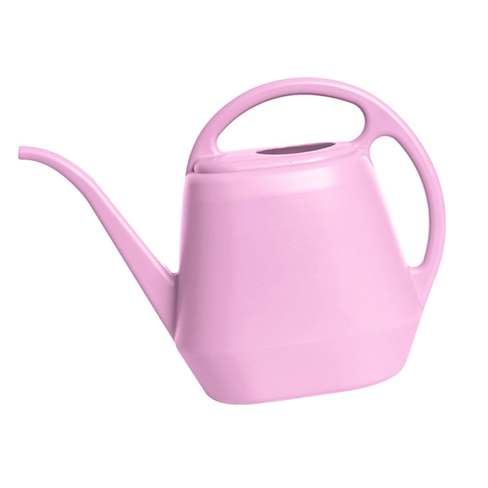 Magideal - Regadera De Jardín De 4l, Regadera, Rociador De Agua De Riego Portátil Moderno, Regadera De Largo, Regadera Pequeña Para Jardinera De Flores Rosa