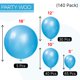 thumbnail image 5 of Globos PartyWoo 140 piezas azul perla de varios tamaños, 5 of 6