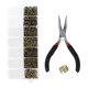 thumbnail image 1 of Set de fabricación de joyas Hallazgos de la herramienta Arrancador Alicates Accesorios de abalorios Bronce antiguo, 1 of 5