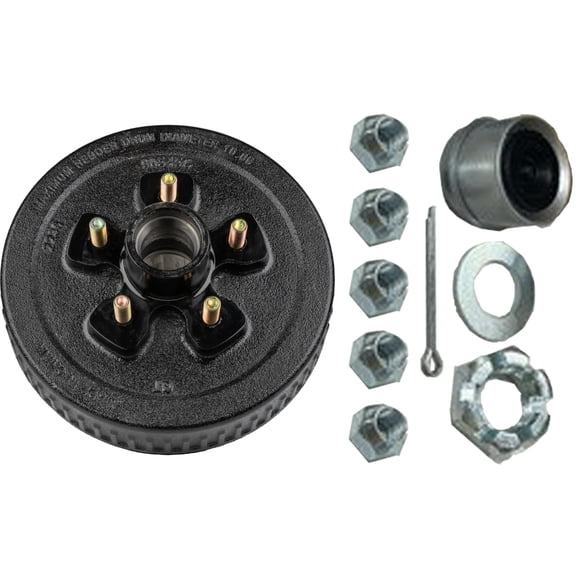 Conjunto de cubo y tambor Ultra-Fab capacidad de 3500 lb 5x4,5" freno de 10"
