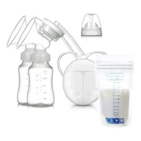 Max - Extracator De Leche Electrico Doble Mas Bolsas De Almacenamiento X 30